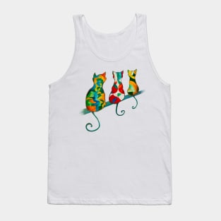 Kaleidoscope Kittens Tank Top